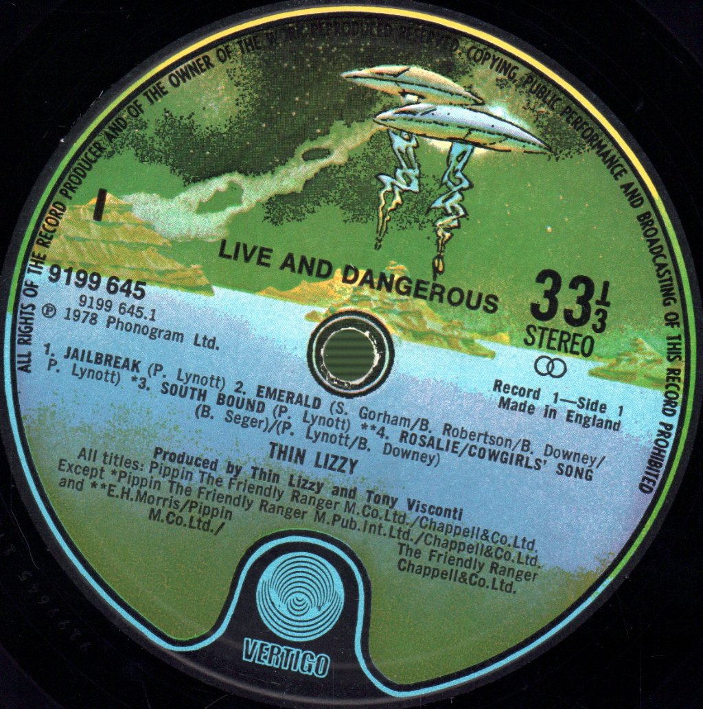 Thin Lizzy - Live And Dangerous - Double Lp