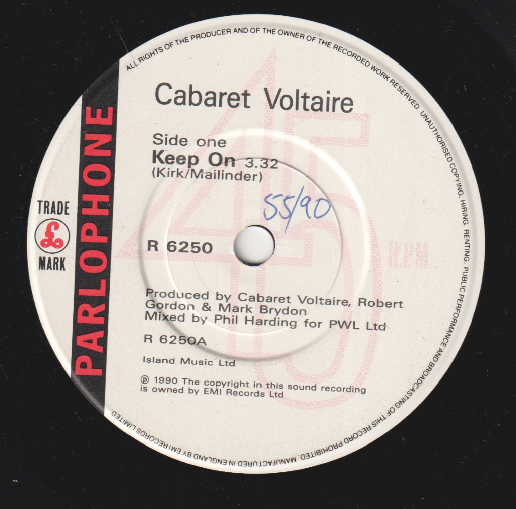 Cabaret Voltaire - Keep On - 7 Inch