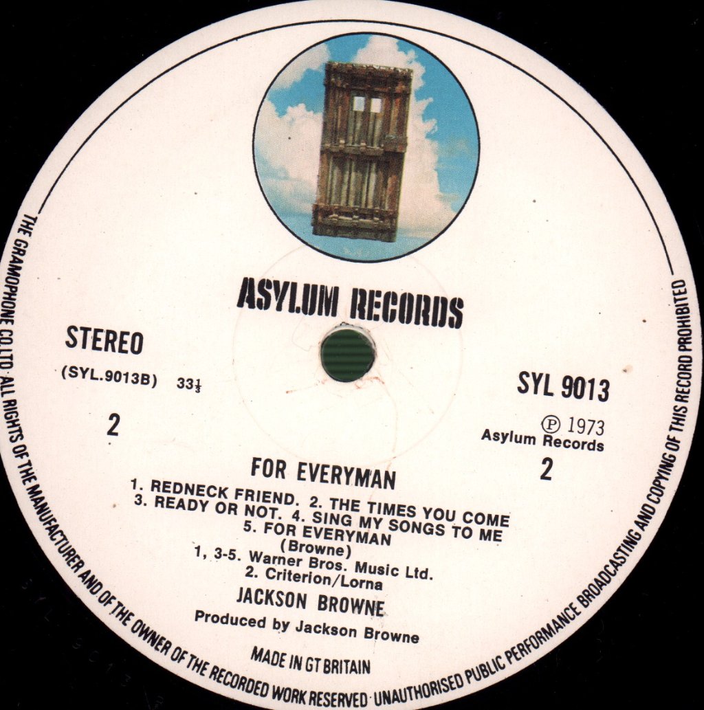 Jackson Browne - For Everyman - Lp