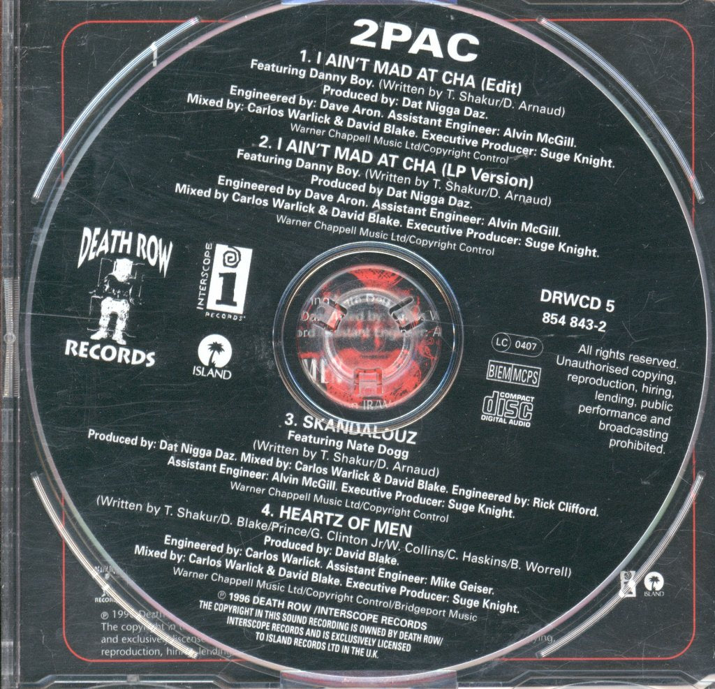 2Pac - I Ain't Mad At 'Cha - Cd