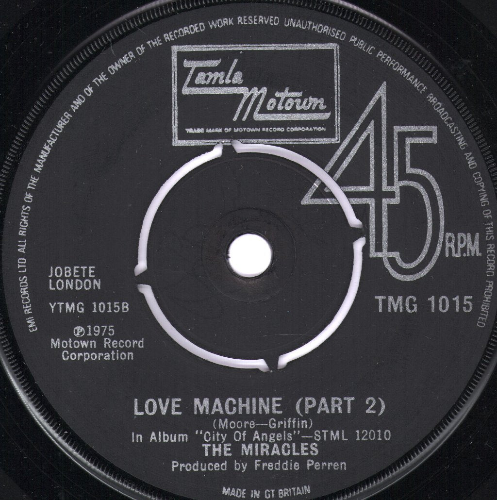 Miracles - Love Machine - 7 Inch
