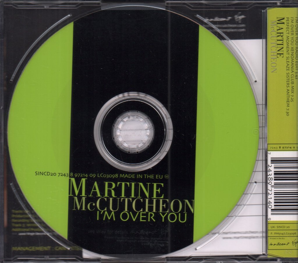 Martine Mccutcheon - I'm Over You - Cd