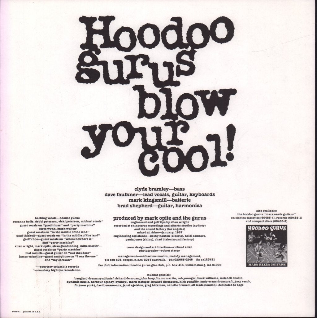 Hoodoo Gurus - Blow Your Cool - Lp