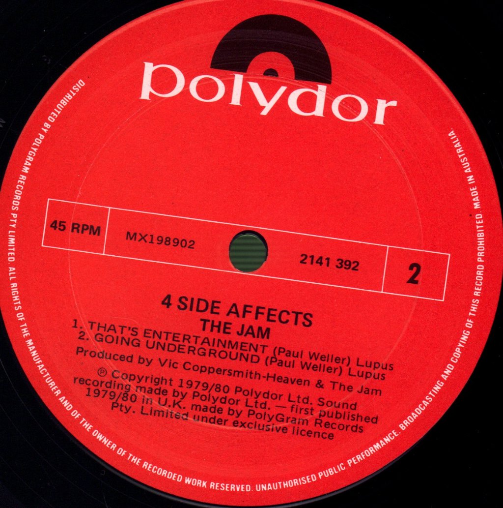 Jam - 4 Side Affects - 12 Inch