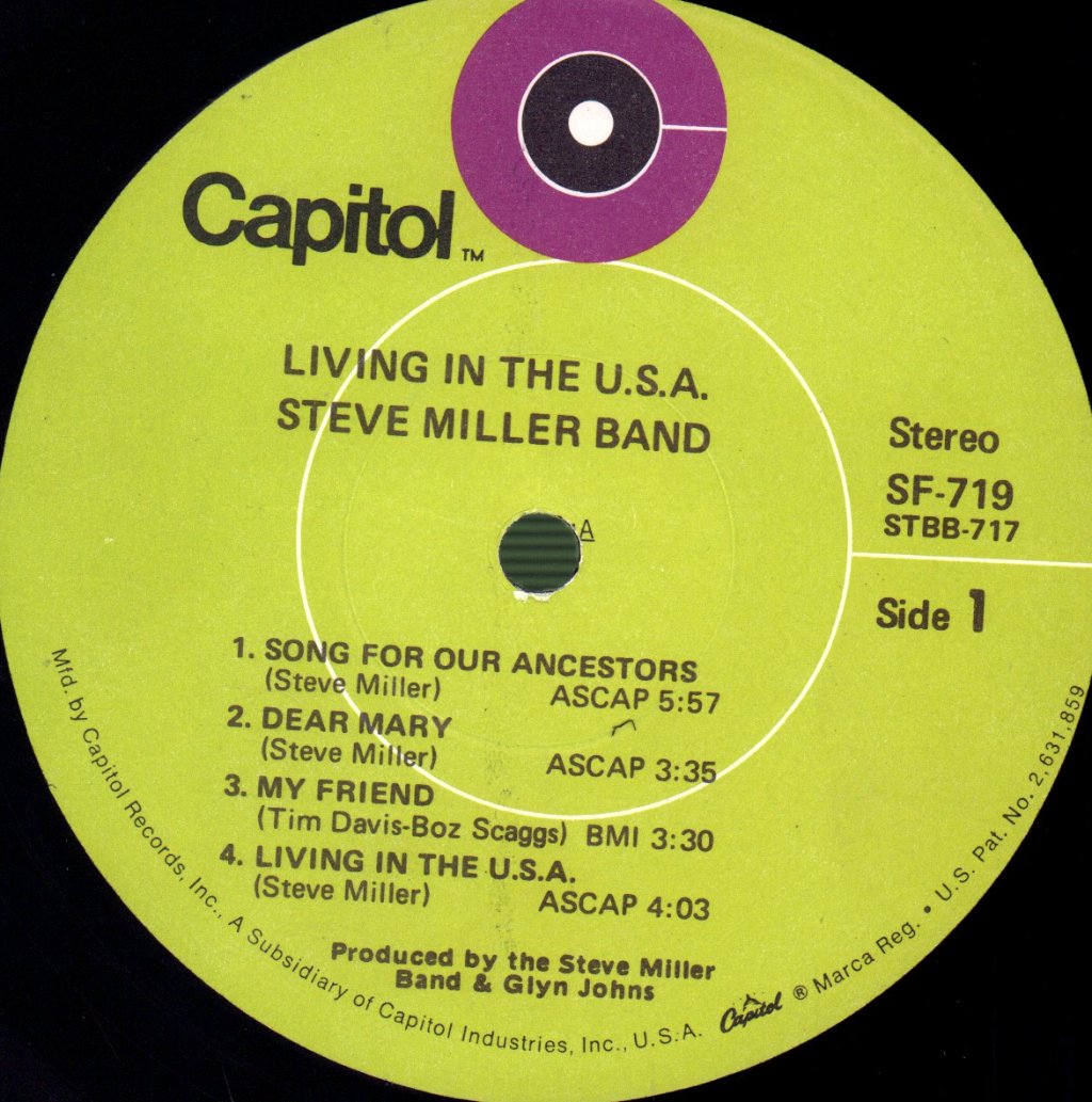 Steve Miller Band - Living In The Usa - Lp