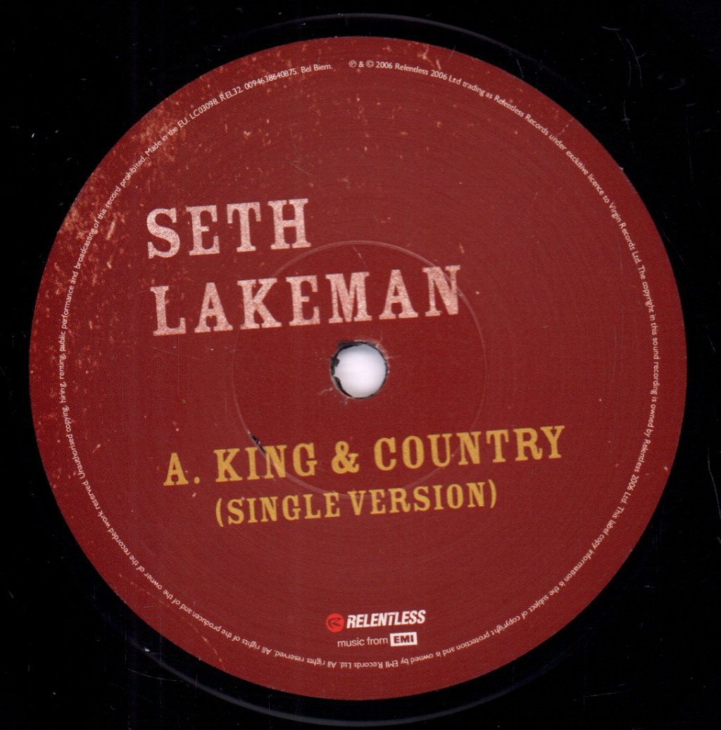 Seth Lakeman - King And Country - 7 Inch