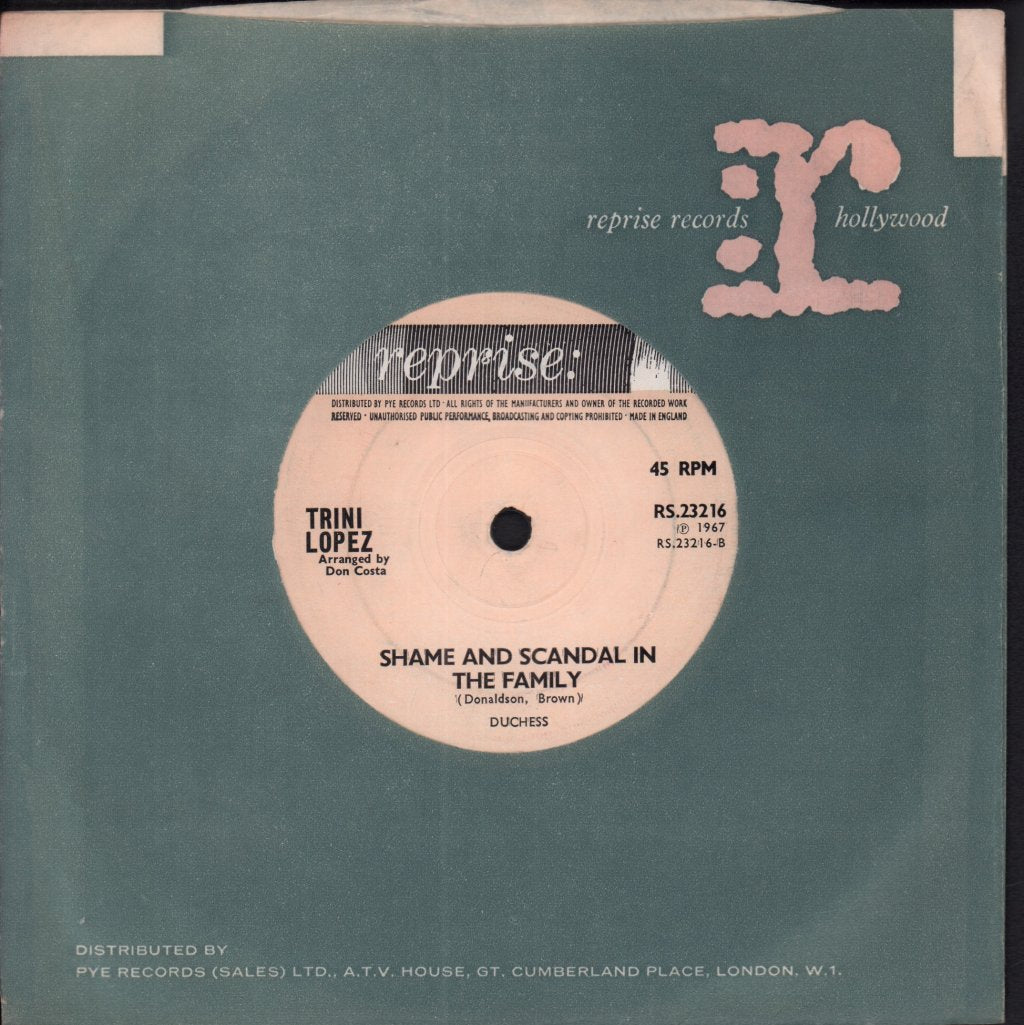 Trini Lopez - Sally Was A Good Old Girl - 7 Inch