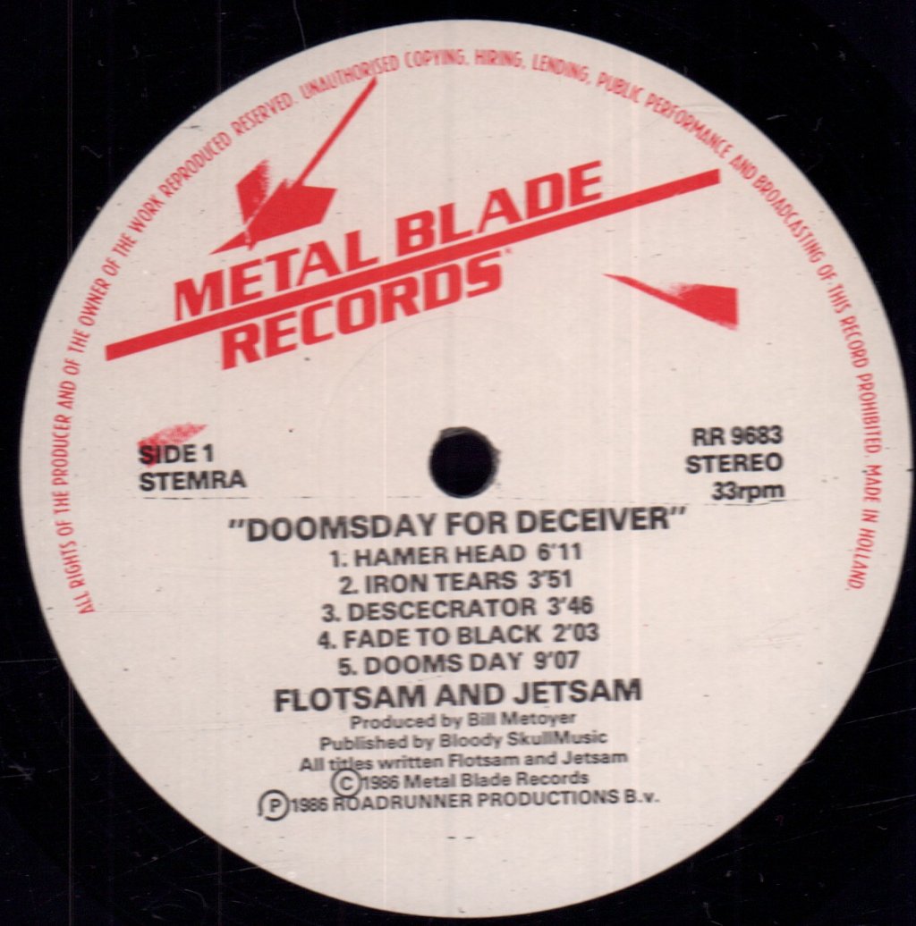 Flotsam And Jetsam - Doomsday For The Deceiver - Lp