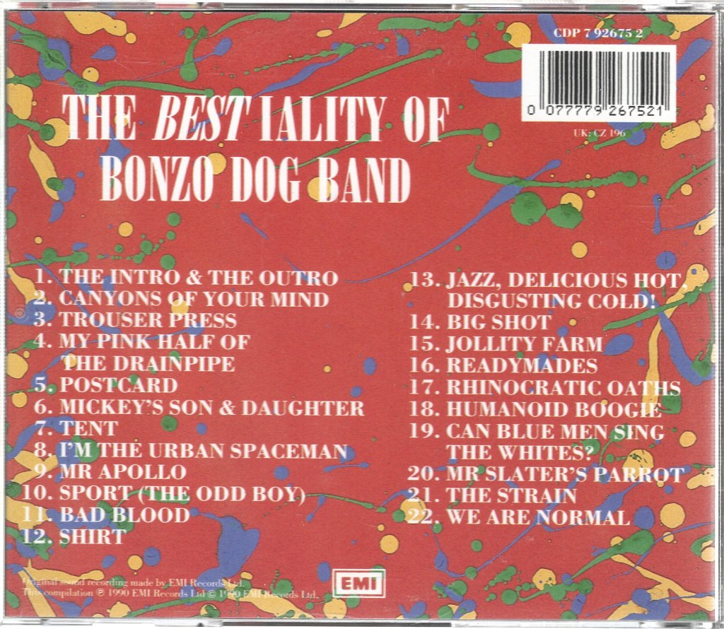 Bonzo Dog Band - Bestiality Of - Cd