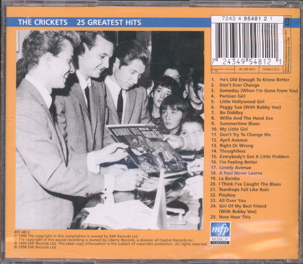 Crickets - 25 Greatest Hits - Cd