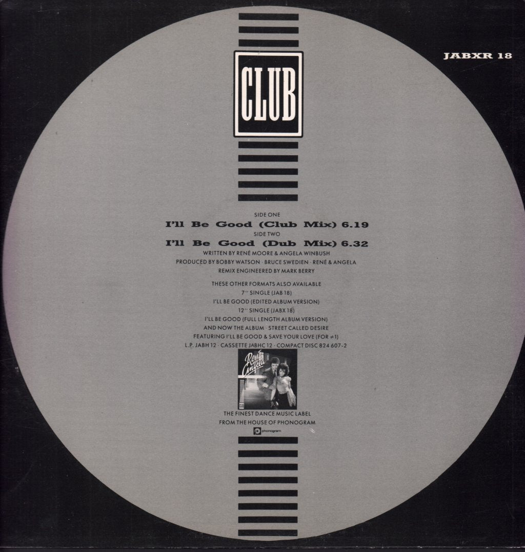 Rene And Angela - I'll Be Good - 12 Inch