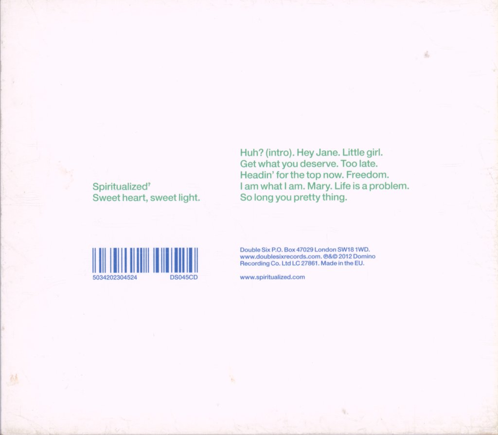 Spiritualized - Sweet Heart, Sweet Light - Cd