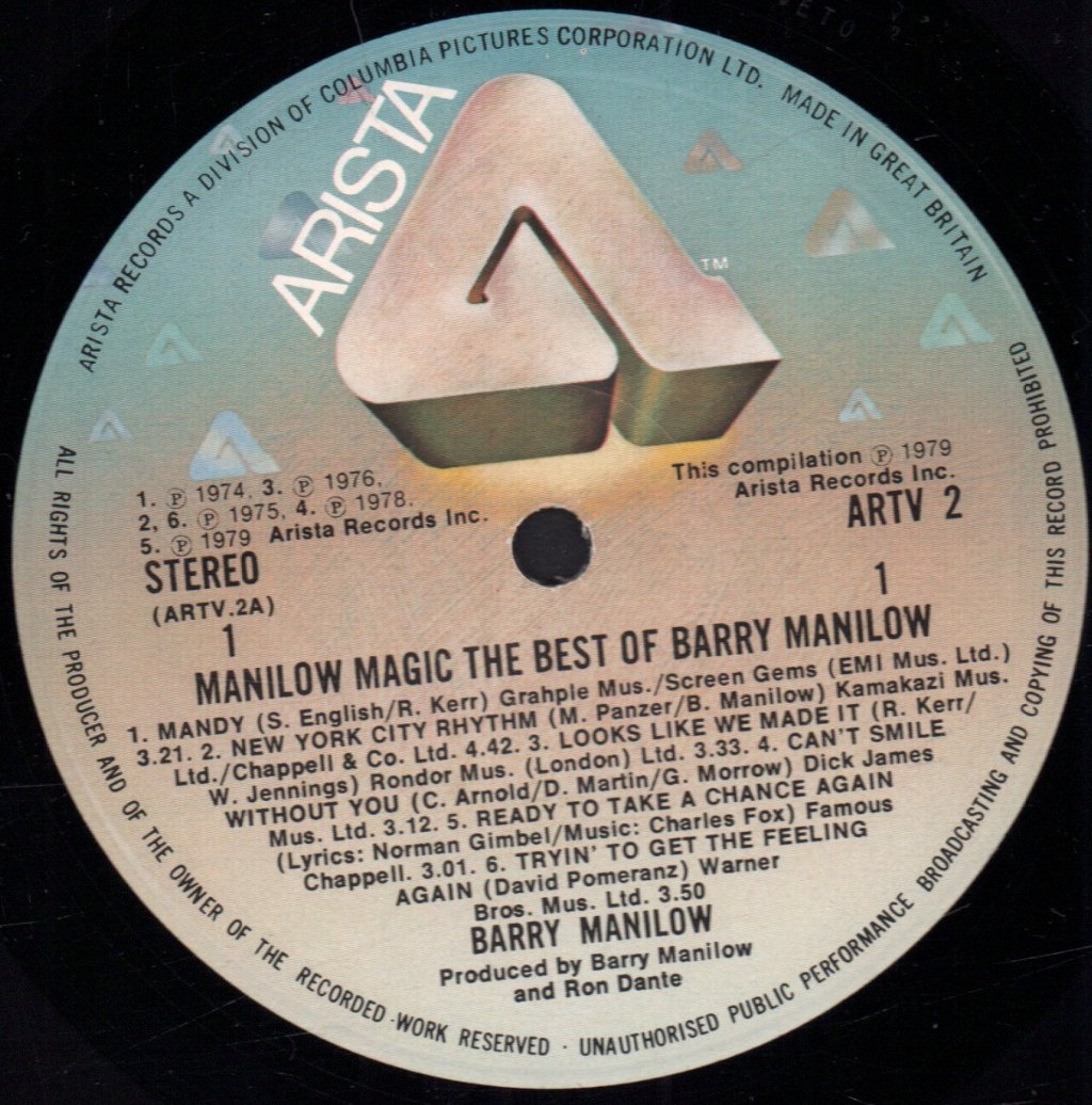 Barry Manilow - Manilow Magic - Lp