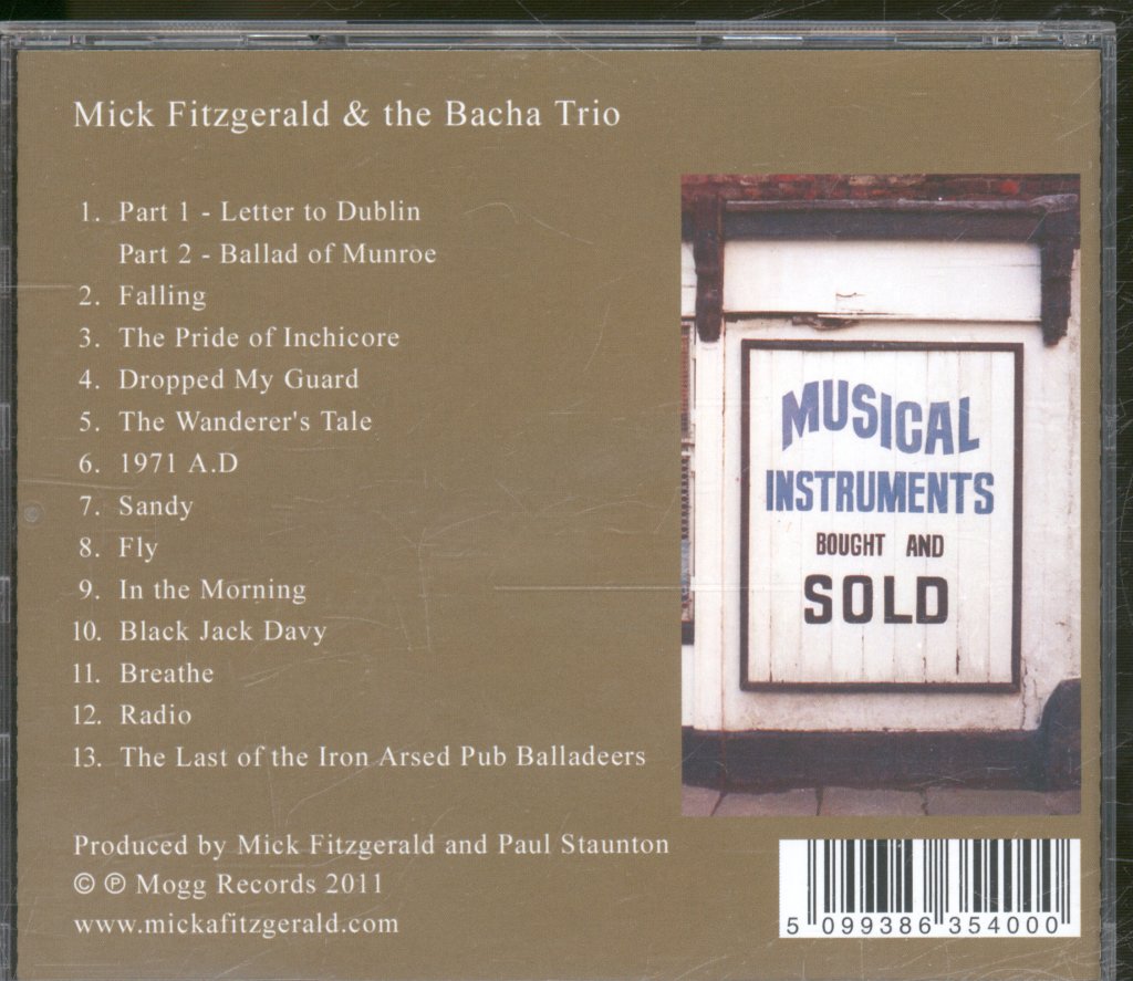 Mick Fitzgerald And The Bacha Trio - Streetwise - Cd