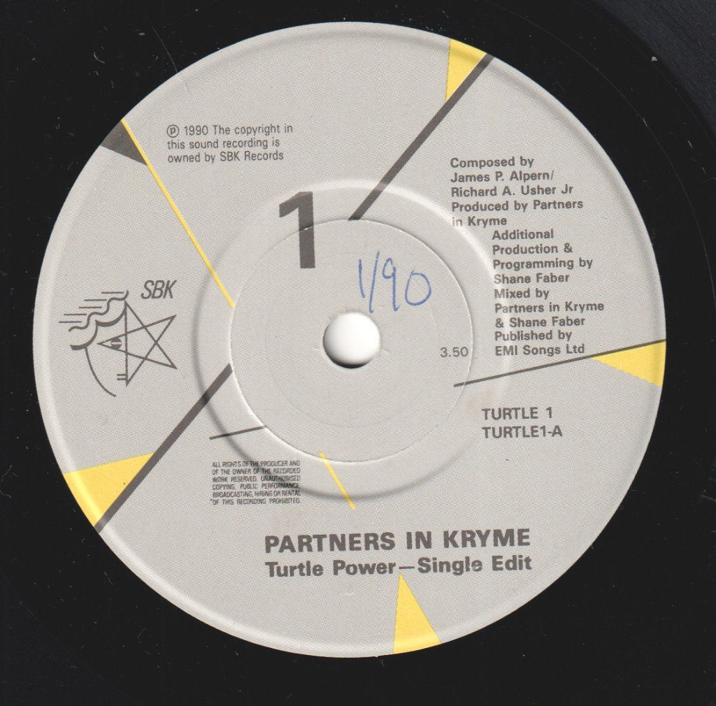 Partners In Kryme - Turtle Power - 7 Inch