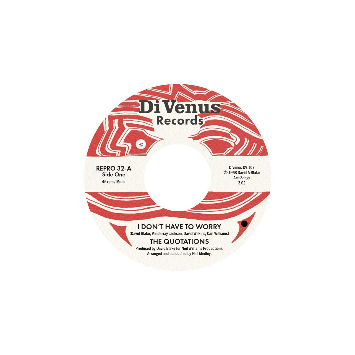 Quotations - I Don't Have To Worry/I Wanna Thank You - 7 Inch