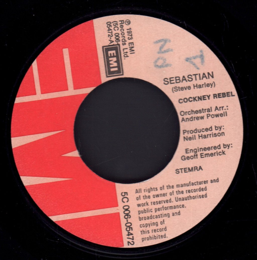 Steve Harley And Cockney Rebel - Sebastian - 7 Inch