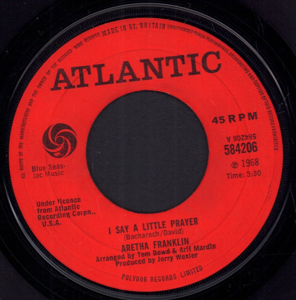 Aretha Franklin - I Say A Little Prayer - 7 Inch