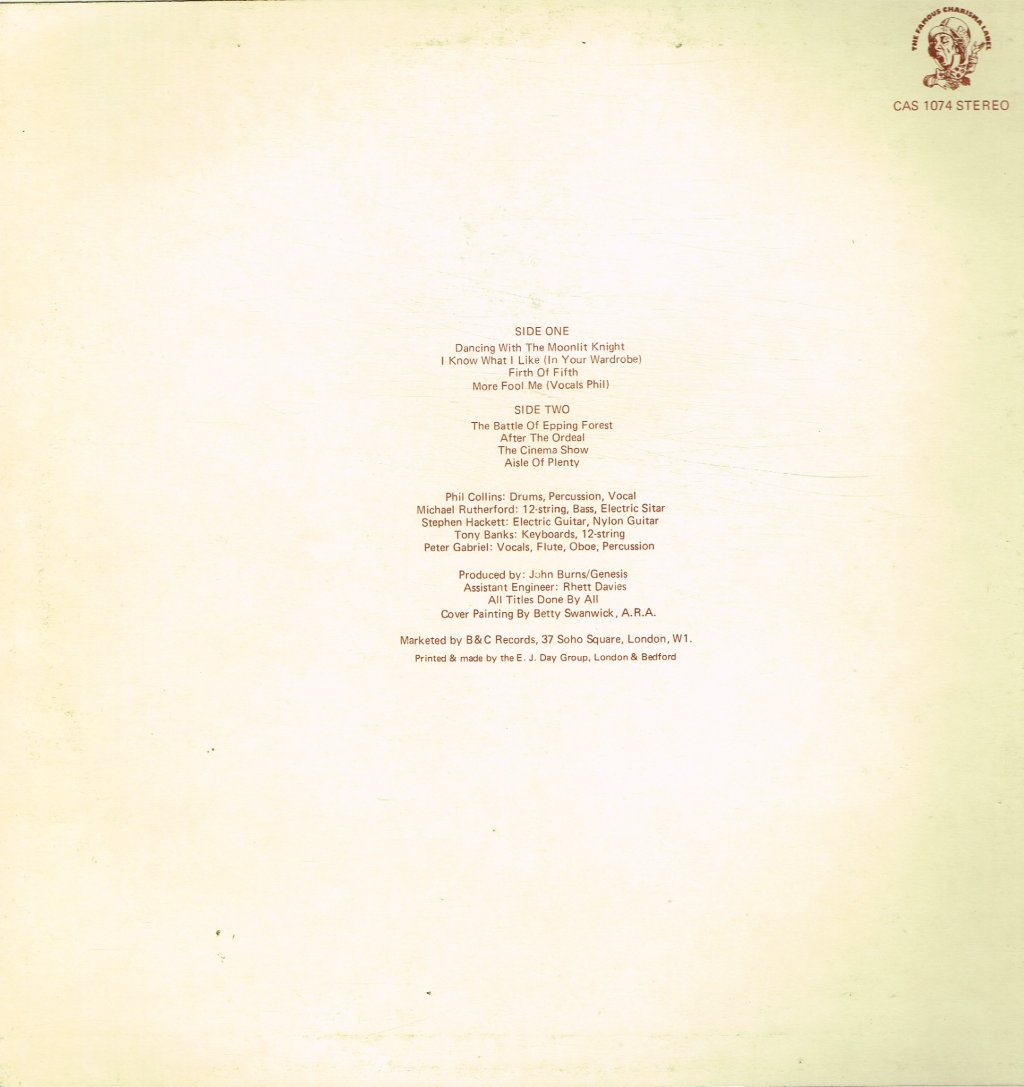Genesis - Selling England By The Pound - Lp