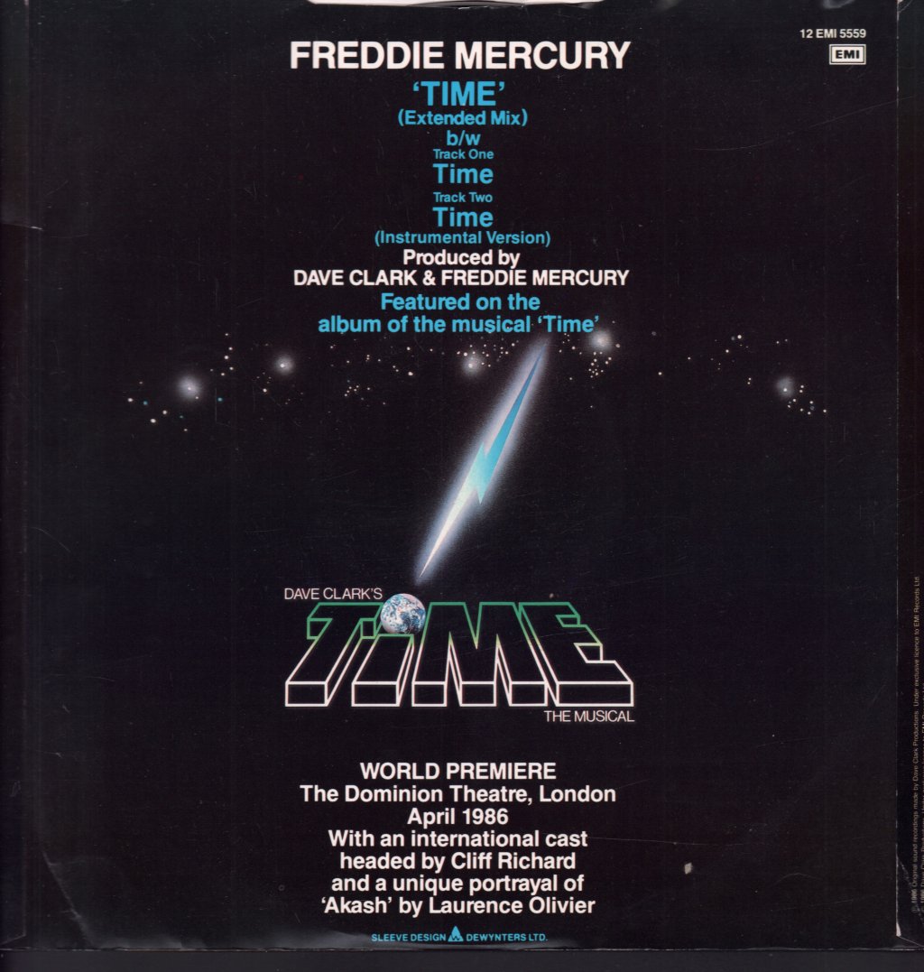 Freddie Mercury - Time - 12 Inch