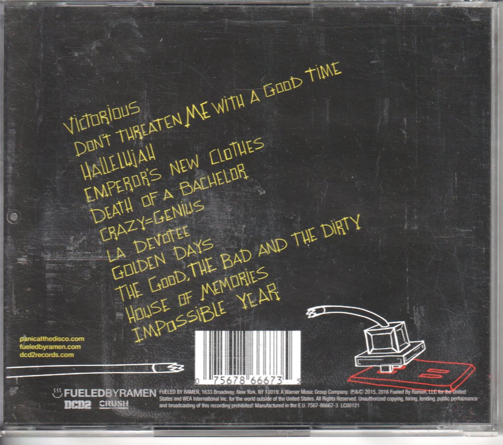 Panic At The Disco - Death Of A Bachelor - Cd