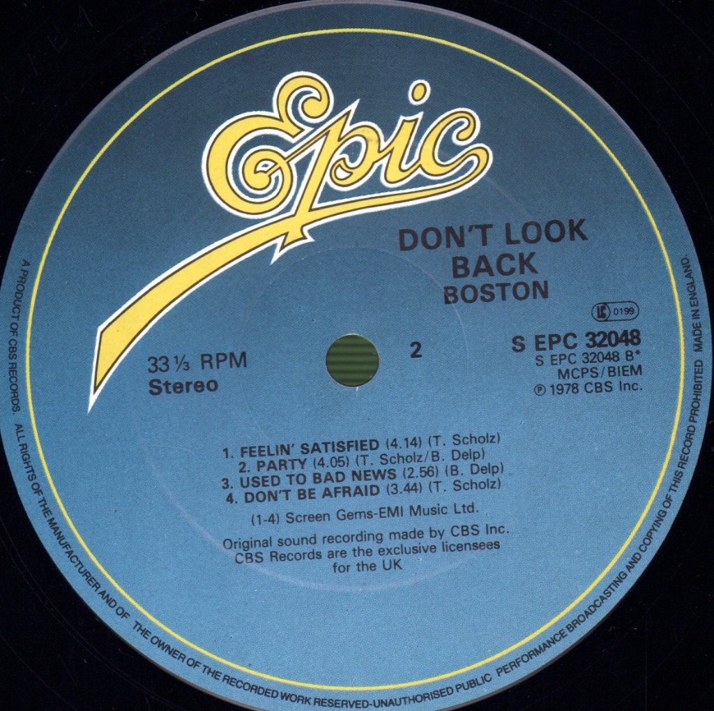 Boston - Don't Look Back - Lp
