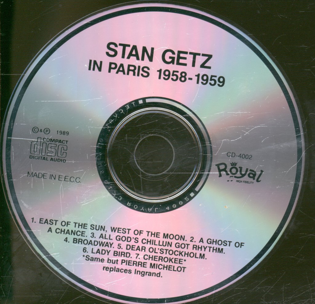 Stan Getz - In Paris 1958-1959 - Cd
