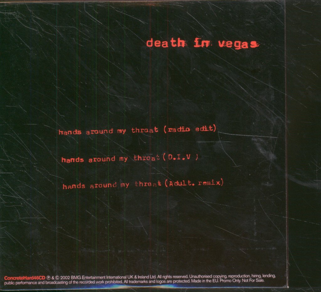 Death In Vegas - Hands Around My Throat - Cd