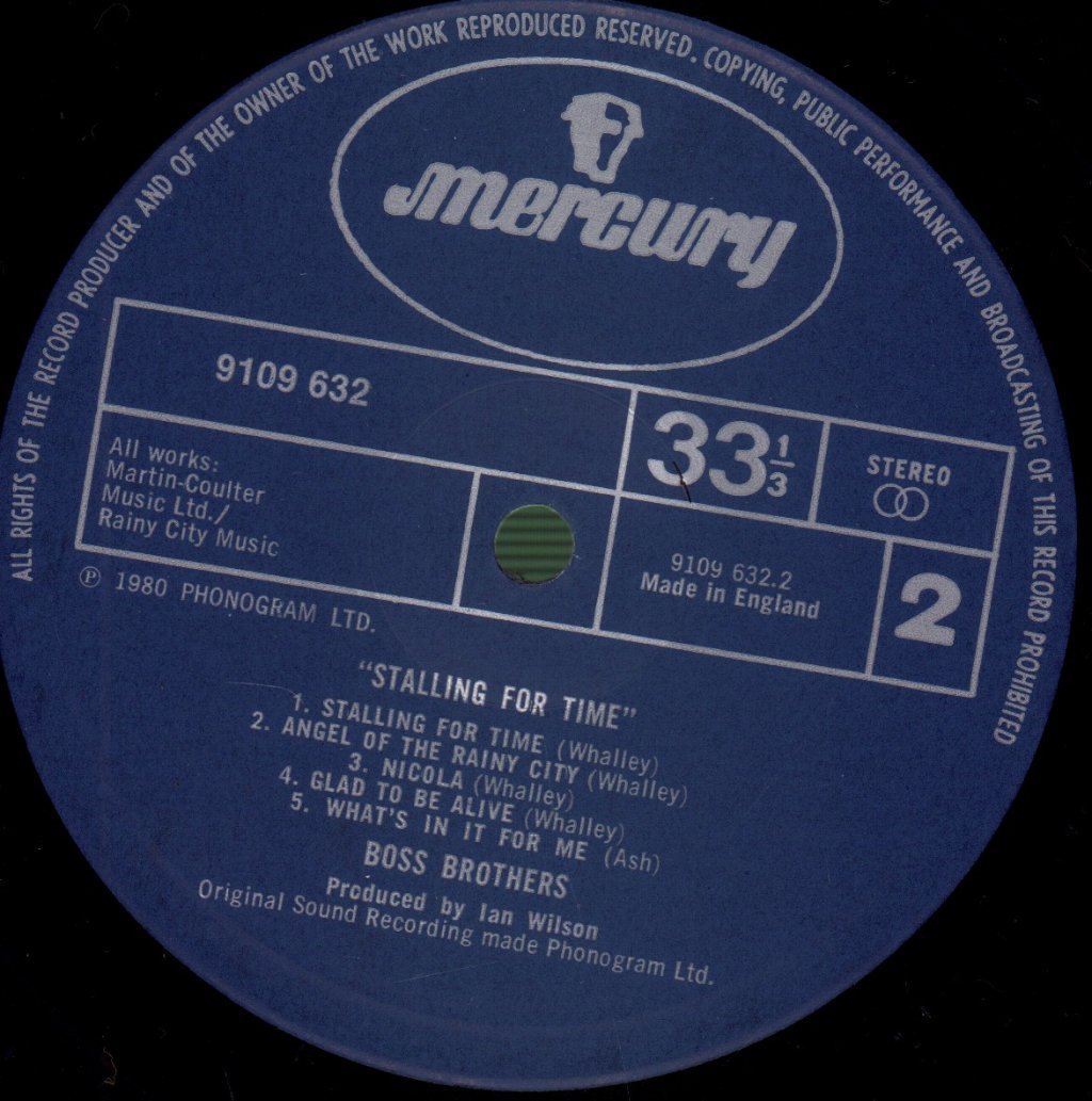 Boss Brothers - Stalling For Time - Lp