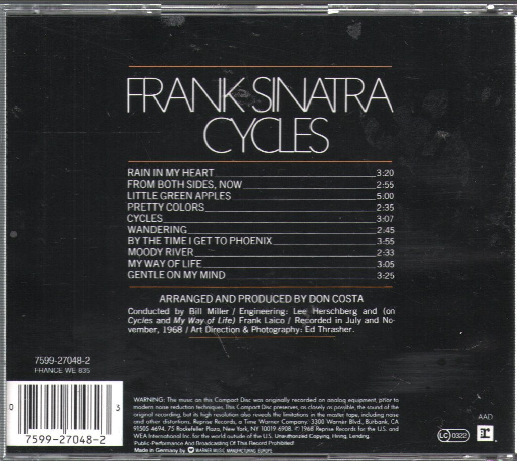 Frank Sinatra - Cycles - Cd
