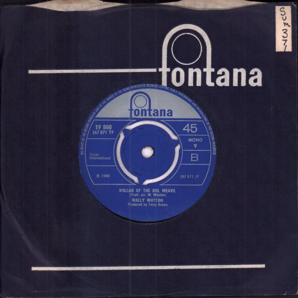 Wally Whyton - Gentle On My Mind - 7 Inch