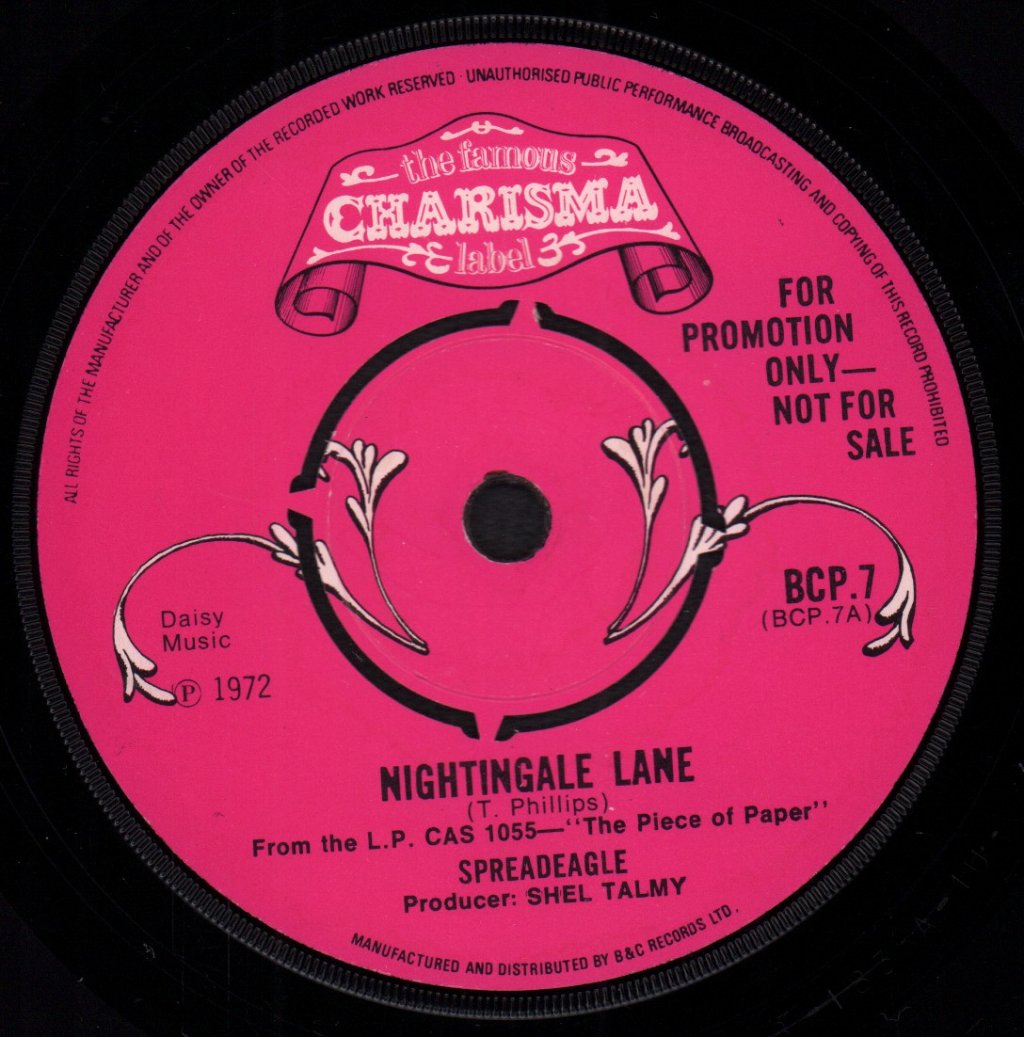 Spreadeagle / Capability Brown - Nightingale Lane/Liar - 7 Inch