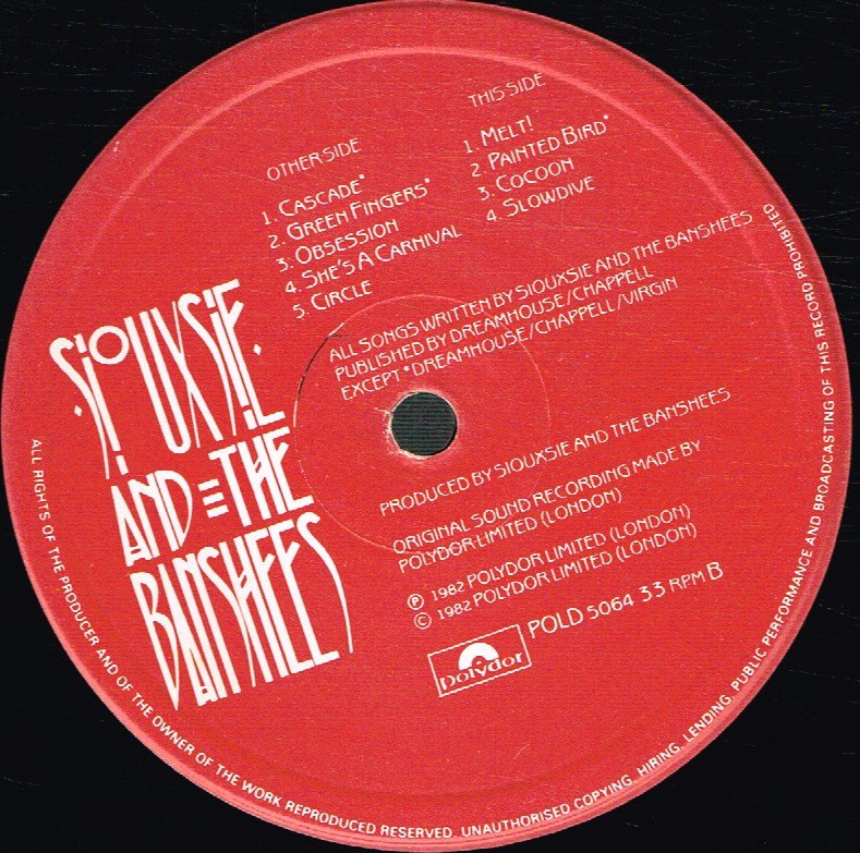 Siouxsie & The Banshees - A Kiss In The Dreamhouse - Lp