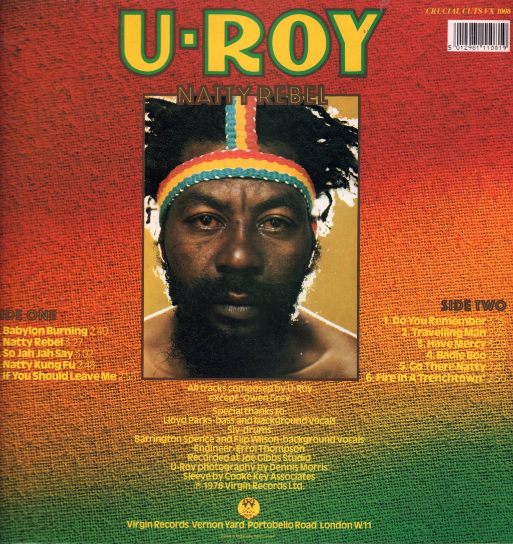 U-Roy - Natty Rebel - Lp