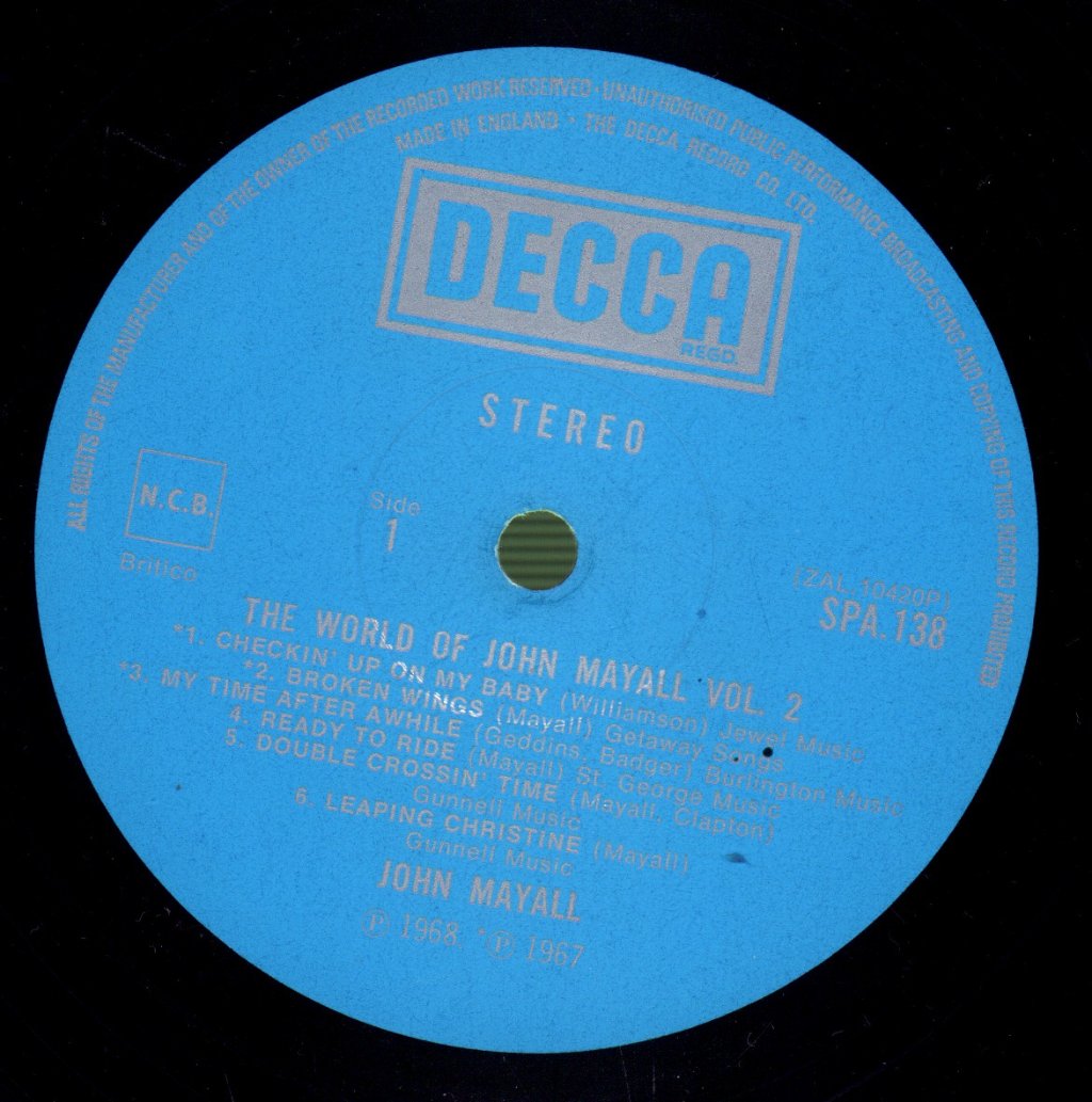 John Mayall - World Of Vol 2 - Lp