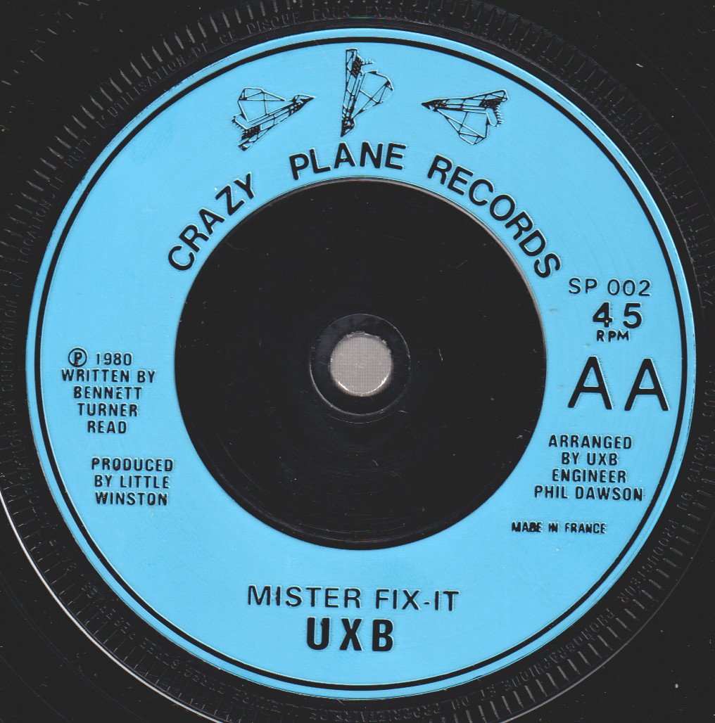 Uxb - Crazy Today - 7 Inch