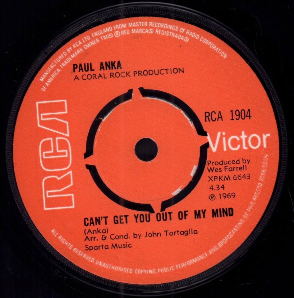 Paul Anka - Happy - 7 Inch