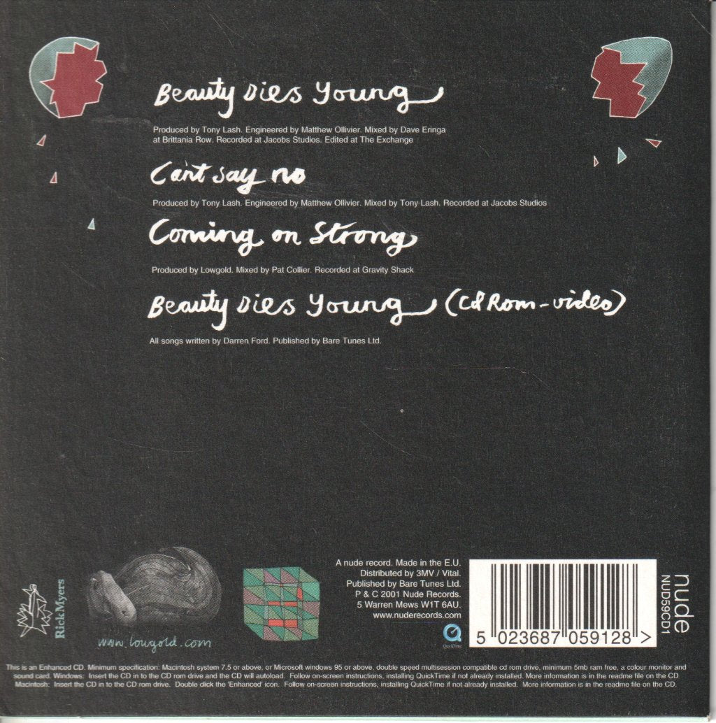 Lowgold - Beauty Dies Young - Cd