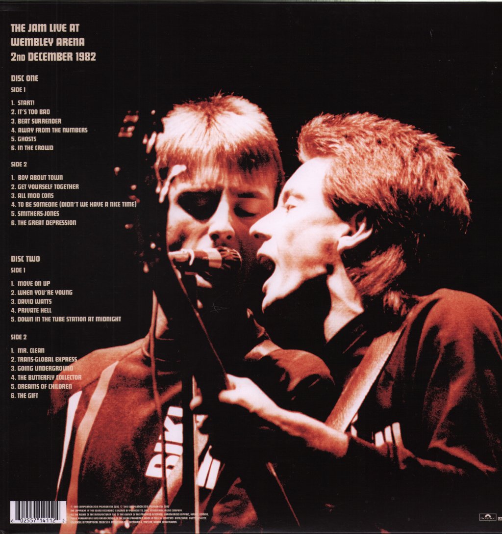 Jam - Live At Wembley Arena 2nd December 1982 - Double Lp