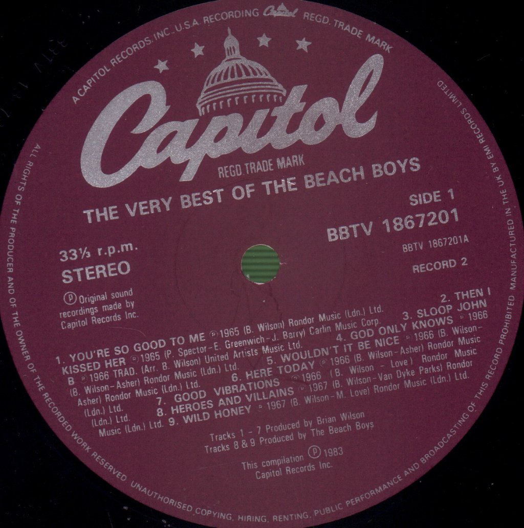 Beach Boys - Very Best Volume 2 - Lp