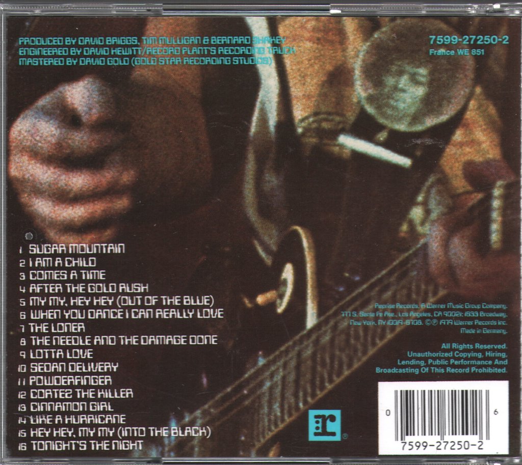 Neil Young And Crazy Horse - Live Rust - Cd