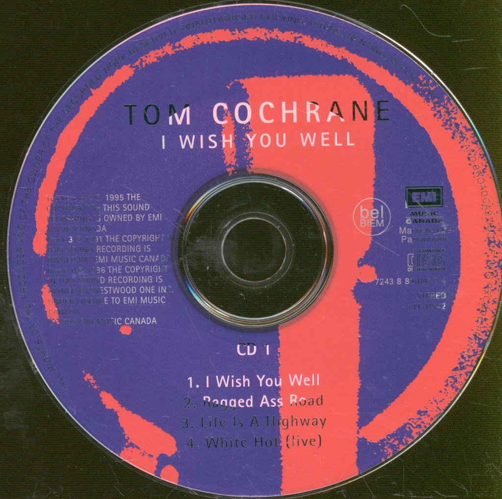 Tom Cochrane - I Wish You Well - Cd