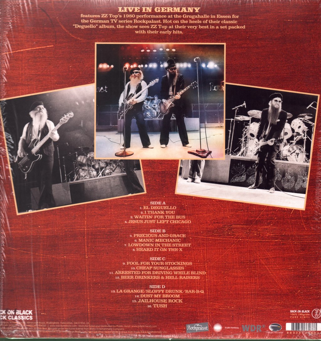 ZZ Top - Live In Germany 1980 - Double Lp