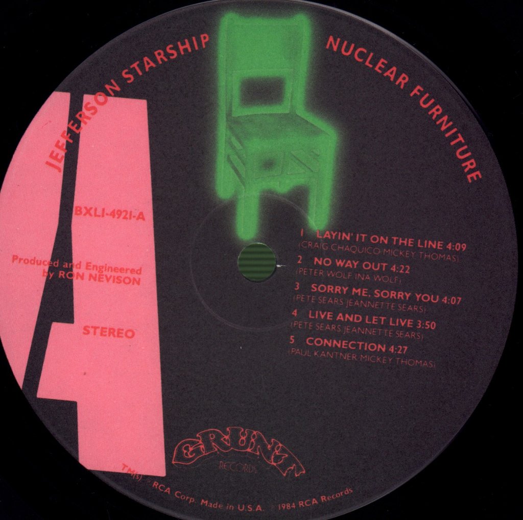Jefferson Starship - Nuclear Furniture - Lp
