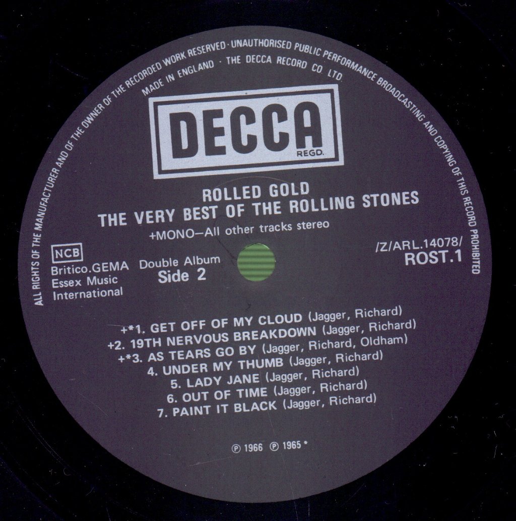 Rolling Stones - Rolled Gold - Double Lp