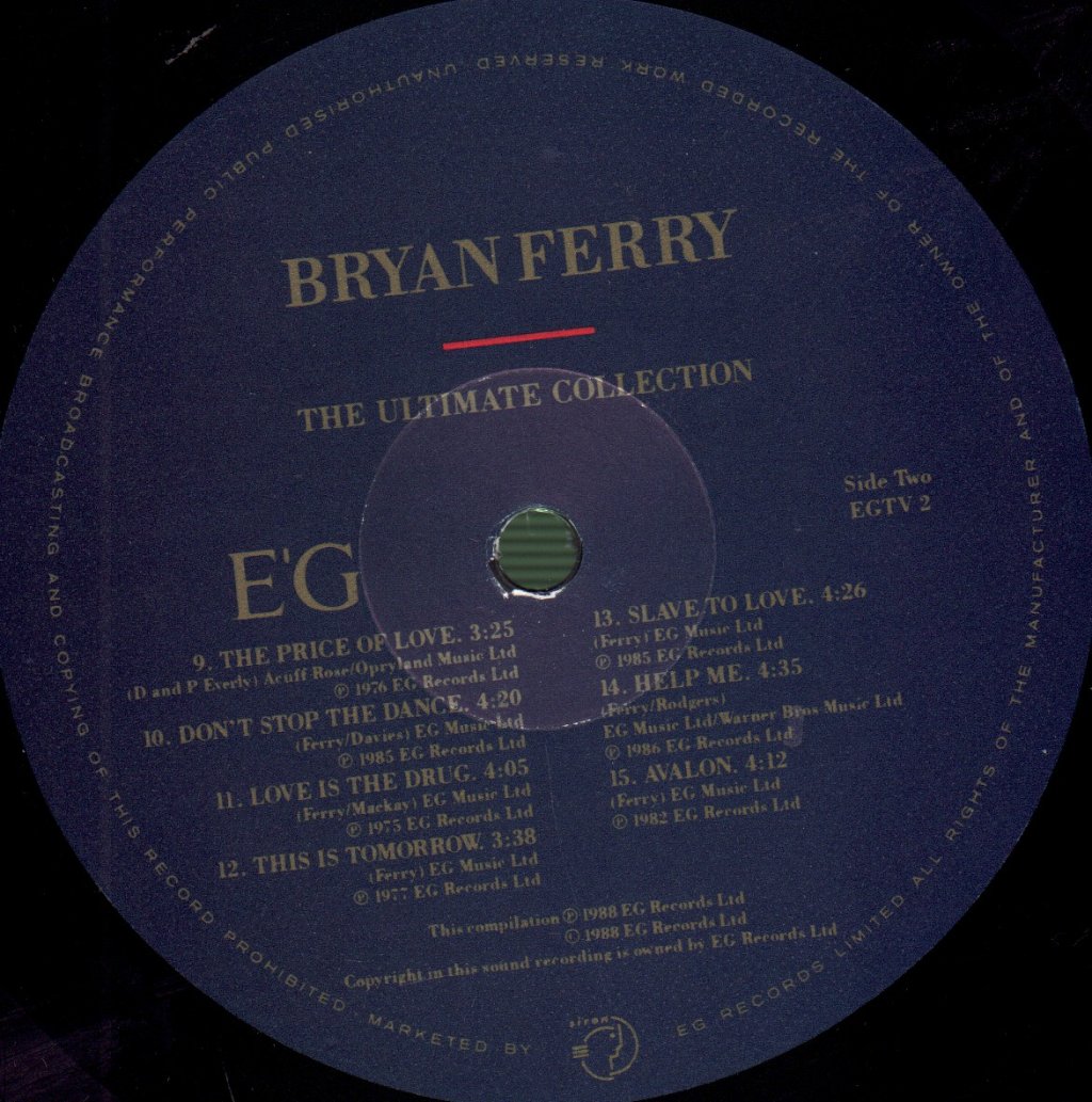 Bryan Ferry And Roxy Music - Ultimate Collection - Lp