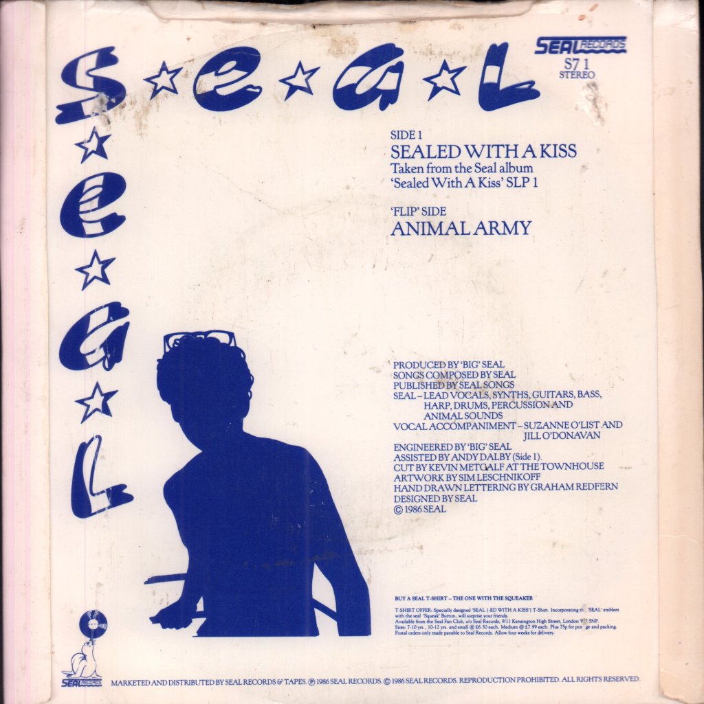 Seal (80'S Artist) - Sealed With A Kiss - 7 Inch