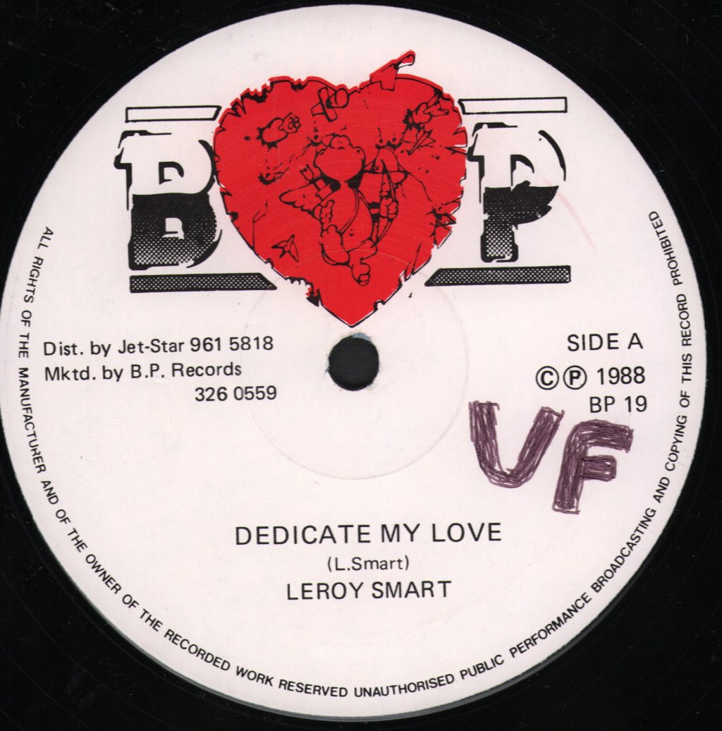 Leroy Smart - Dedicate My Love - 12 Inch