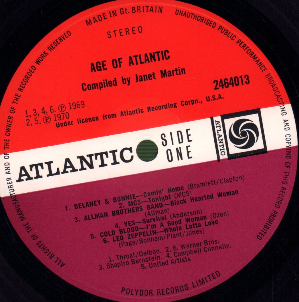 Various Artists - Age Of Atlantic - Lp
