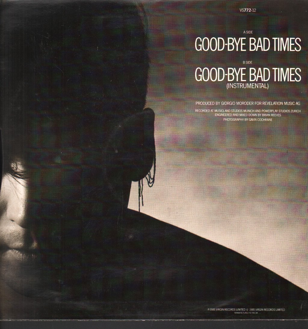 Philip Oakey & Giorgio Moroder - Good Bye Bad Times - 12 Inch